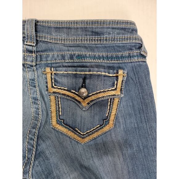 ARIAT Ruby Jeans Womens 28R Blue Bootcut USA Flap Pockets Western Denim - Picture 10 of 10